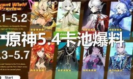 原神卡池复刻爆料最新,新角色与限定武器即将降临，玩家翘首以盼